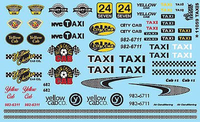 Gofer-Racing Taxis Plastic Model Vehicle Decal 1/24-1/25 Scale #11059