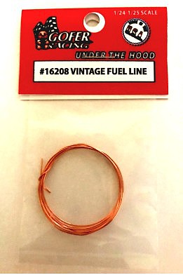 Gofer-Racing Vintage Copper Fuel Line Plastic Model Vehicle Accessory 1/24-1/25 Scale #16208