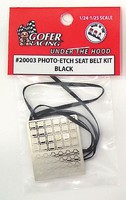 Gofer-Racing Photo-Etch Black Seatbelt Plastic Model Vehicle Accessory 1/24-1/25 Scale #20003