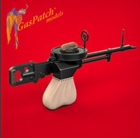 Gas-Patch Vickers K Machine Gun Kit (2) Plastic Model Weapon Kit 1/32 Scale #32059