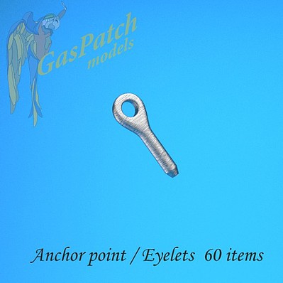 Gas-Patch 1/48 Metal Anchor Points/Eyelets (60)