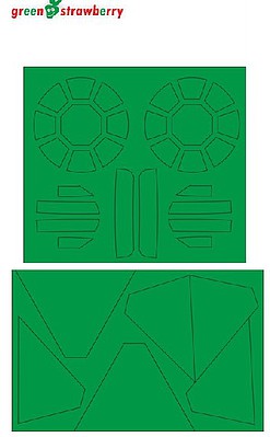 Green-Strawberry SW First Order Tie Starfighter Mask BAN Plastic Model Science Fiction Kit 1/72 Scale #am5