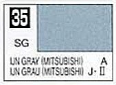 Gunze-Sangyo Solvent-Based Semi-Gloss IJN Gray Mitsubishi 10ml Bottle Hobby and Model Enamel Paint #35