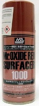 Gunze-Sangyo Mr. Oxide Red (Rust) Surfacer 1000 170ml (Spray) Polycarbonate Model Paint #525