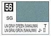 Gunze-Sangyo Solvent-Based Semi-Gloss IJN Gray Green Nakajima 10ml Bottle Hobby and Model Enamel Paint #56