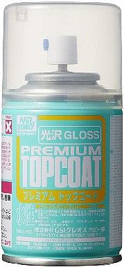 Gunze-Sangyo Mr. Premium Top Coat Gloss 88ml (Spray) Polycarbonate Model Paint #601