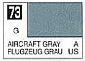 Gunze-Sangyo Solvent-Based Gloss Aircraft Gray 10ml Bottle Hobby and Model Enamel Paint #73