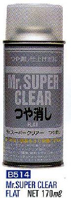 Gunze-Sangyo Mr. Super Clear Flat 170ml (Spray) Polycarbonate Model Paint #b514