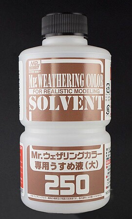 Gunze-Sangyo Weathering Color Thinner 250ml Bottle Hobby and Model Paint Supply #wct102