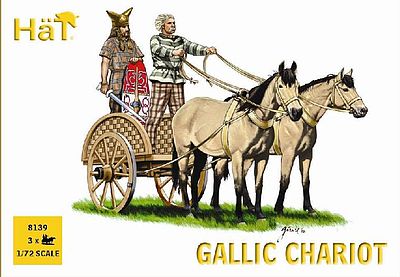 Hat Celtic Chariot Plastic Model Military Vehicle Kit 1/72 Scale #8139