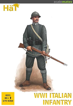 Hat WW1 Italian Infantry Soldier Plastic Model Military Figures 1/72 Scale #8223