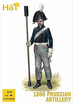 Hat 1806 Prussian Artillery Plastic Model Military Figure Set 1/72 Scale #8230