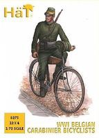 Hat WW-I Belgian Carabiner Bicycle Plastic Model Military Figure 1/72 Scale #8275