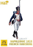 Hat Napoleonic 1815 French Infantry Marching Plastic Model Military Figures 1/72 Scale #8294