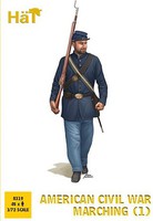 Hat American Civil War Marching Set #1 Plastic Model Military Figures 1/72 Scale #8319