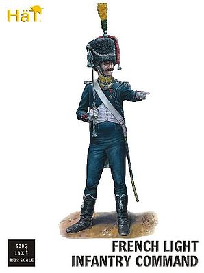 Hat French Light Infantry Command Plastic Model Military Figure Set 1/32 Scale #9305