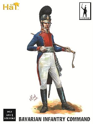 Hat Napoleon Bavarian Command Plastic Model Military Figure Set 1/32 Scale #9314