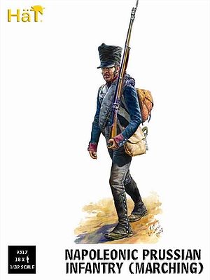 Hat Prussian Infantry Marching Plastic Model Military Figure Set 1/32 Scale #9317