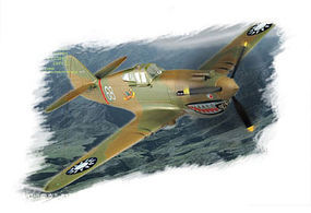 HobbyBoss Easy Build P-40B/C Hawk-81 Plastic Model Airplane Kit 1/72 Scale #80209