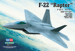 HobbyBoss EZ F-22 Raptor Plastic Model Airplane Kit 1/72 Scale #80210