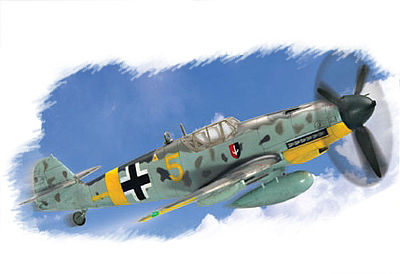 HobbyBoss Easy Build BF109G-2 Plastic Model Airplane Kit 1/72 Scale #80223