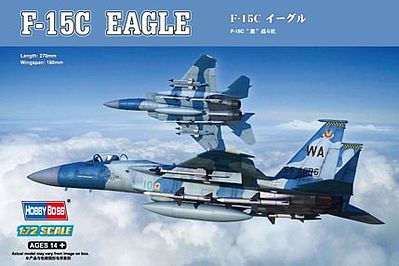 HobbyBoss F-15C Eagle Plastic Model Airplane Kit 1/72 Scale #80270