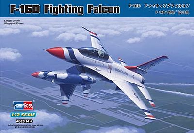 HobbyBoss F-16D Fighting Falcon Plastic Model Airplane Kit 1/72 Scale #80275