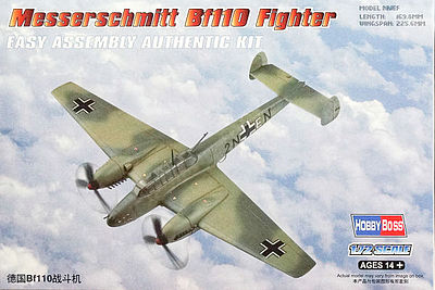 HobbyBoss BF-110 Messerschmitt Plastic Model Airplane 1/72 Scale #80292
