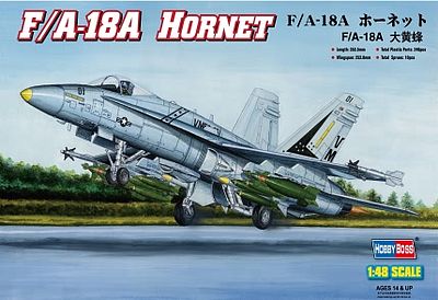 HobbyBoss F/A-18A Hornet Plastic Model Airplane Kit 1/48 Scale #80320