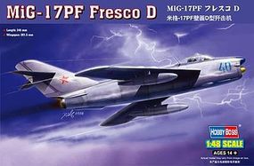 HobbyBoss MiG-17PF Fresco D Plastic Model Airplane Kit 1/48 Scale #80336