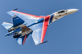HobbyBoss Su-27 Flanker B Russian Knights Plastic Model Airplane Kit 1/48 Scale #81776