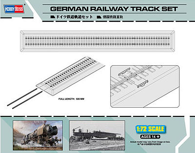 HobbyBoss German Railway Track Set Plastic Model Military Vehicle Kit 1/72 Scale #82902