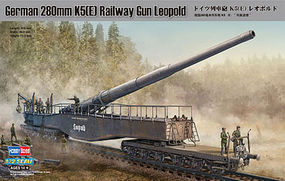 HobbyBoss German 280mm K5E Railway Gun Leopold Plastic Model Military Vehicle Kit 1/72 Scale #82903