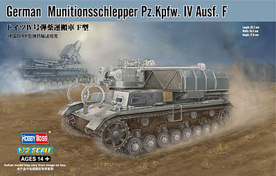 HobbyBoss Munitionsschlepper PzKpfw IV Ausf F Plastic Model Military Vehicle Kit 1/72 Scale #82908