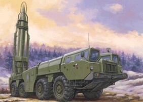 HobbyBoss Soviet 9P117M1 Launcher w/R17 Rocket of 9K72 Plastic Model Military Vehicle Kit 1/72 #82939