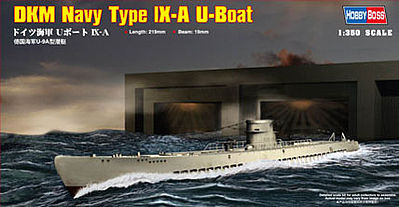 HobbyBoss DKM Navy Type IX-A U-Boat Plastic Model Military Ship Kit 1/350 Scale #83506