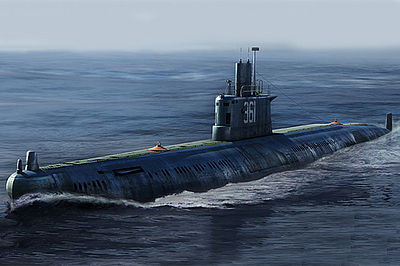HobbyBoss PLA Navy Type035 Ming Class Submarine Plastic Model Military Ship Kit 1/350 Scale #83517