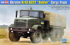 HobbyBoss Ukraine KRAZ-6322 Cargo Truck Plastic Model Military Vehicle Kit 1/35 Scale #85512