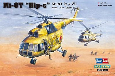 HobbyBoss Mi-8T Hip C Plastic Model Helicopter Kit 1/72 Scale #87221