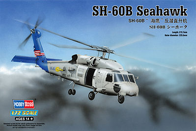 HobbyBoss SH-60B Seahawk Plastic Model Helicopter Kit 1/72 Scale #87231