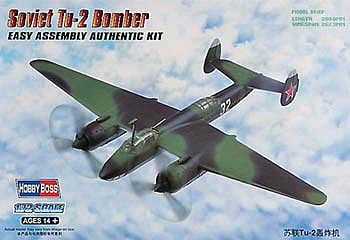 HobbyBoss Soviet TU-2 Bomber Plastic Model Airplane Kit 1/72 Scale #hy80298