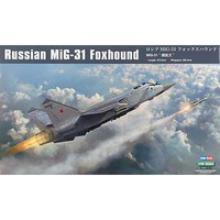 HobbyBoss Russian MIG-31 Foxhound Plastic Model Airplane Kit 1/48 Scale #hy81753