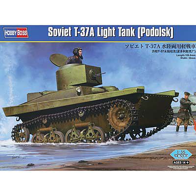 HobbyBoss Soviet T-37A Tank (Podolsk) Plastic Model Military Vehicle 1/35 Scale #hy83819