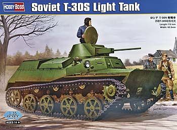 HobbyBoss Russian T-30S Light Tank Plastic Model Military Vehicle Kit 1/35 Scale #hy83824