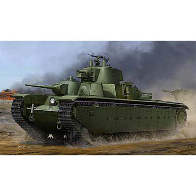 HobbyBoss T-35 Heavy Tank Late Plastic Model Military Vehicle 1/35 Scale #hy83844