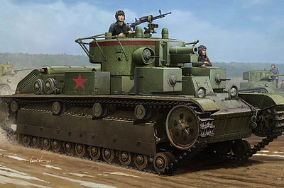 HobbyBoss Soviet T-28 Medium Tank (Welded) Plastic Model Military Vehicle 1/35 Scale #hy83852