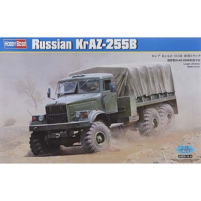 HobbyBoss Russian KRAZ-255B Plastic Model Military Vehicle Kit 1/35 Scale #hy85506