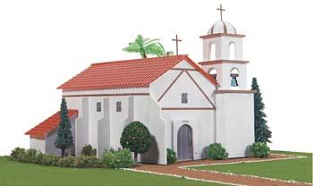 Hobbico California Mission San Buenaventura Mission Project Building Kit #y9025