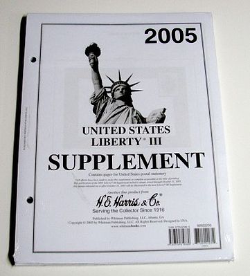 HE-Harris 2005 US Liberty III Stamp Album Supplement Stamp Collecting Supply #22235