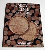 HE-Harris Lincoln Cent 1909-1940 Coin Folder Coin Collecting Book and Supply #2672